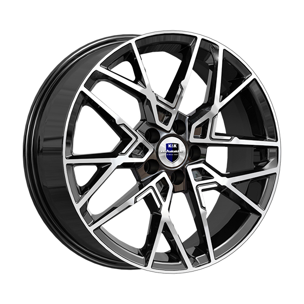 диски КиК ВУДРОФ 7,0xR18 5x112 57,1 45 алмаз_черный